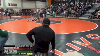 N-3 lbs Quarterfinal - Koyie Thompson, Big Game Wrestling Club vs Ross Cunningham, Morning Sun Tigers