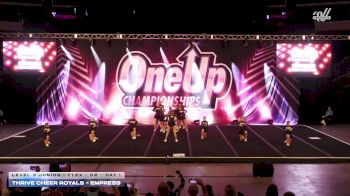 Thrive Cheer Royals - Empress [2026 L3 Junior - Flex - D2 Day 1] 2026 One Up Arizona Nationals