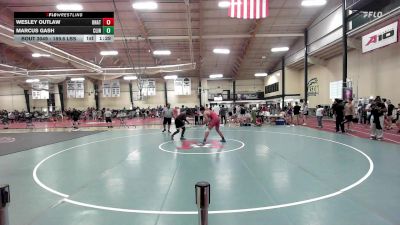 189.6 lbs Rr Rnd 3 - Wesley Outlaw, Unattached vs Marcus Gash, Clinic Wrestling FXGB