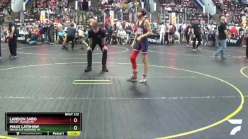 95 lbs Cons. Round 2 - Landon Sabo, Rocket Trained WC vs Maxx Latshaw, Grasslake Warriors MS