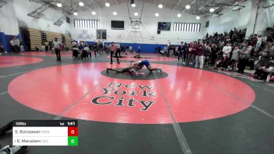 138 lbs Round Of 32 - Sachin Bulusawar, Horace Mann vs Sacha Macadam, Collegiate