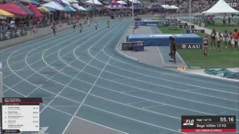2026 AAU Junior Olympic Games - Youth Boys' 400m, Semi-Finals 2 - Age 13