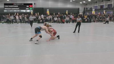 175 lbs Cons. Quarters - Cole Kansteiner, Nebraska Wrestling Academy vs Brogan Ganshert, Big Game Wrestling Club