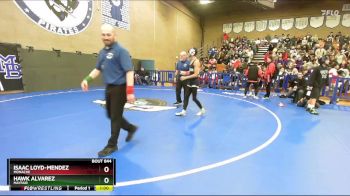 113 lbs Cons. Round 2 - Isaac Loyd-Mendez, Monache vs Hawk Alvarez, Mayfair