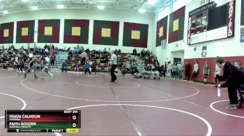 106 lbs 3rd Place Match - Faith Boozer, Garfield Heights vs Makai Calhoun, Madison