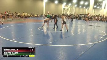 132 lbs Round 3 (10 Team) - Brenner Mullin, Team Montana Sidney vs Richard Elliott, Anchor Wrestling