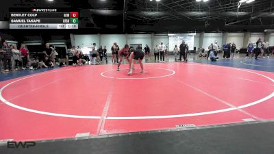 155 lbs Quarterfinal - Bentley Colp, Herrin Tiger Wrestling vs Samuel Takape, Kingfisher YellowJackets