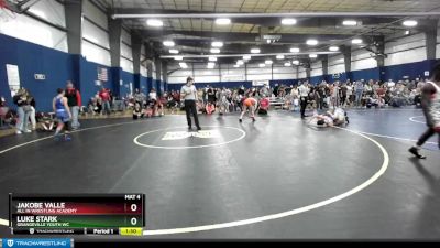 95 lbs Quarterfinal - JaKobe Valle, All In Wrestling Academy vs Luke Stark, Grangeville Youth WC