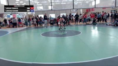 67-70 lbs Round 5 - Lincoln Gaver, 208 Badgers Wrestling Club vs Urijah Tamayo, Fighting Squirrels Wrestling Club