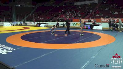 48kg Round 3 - Wynn Griffith, Saskatoon Jr Huskies vs Benny Remillard, Tri-City Wrestling