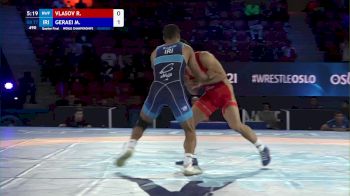 77 kg 1/4 Final - Roman Vlasov, Russian Wrestling Federation vs Mohammadali Geraei, Iran