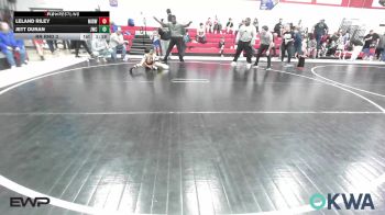 66-70 lbs Rr Rnd 3 - Leland Riley, Midwest City Bombers Youth Wrestling Club vs Jett Duran, Jay Wrestling Club