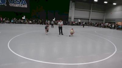 95 lbs Champ. Rd Of 16 - Sydney Caven, Pierre Wrestling Club vs Peyton Eklund, Nebraska