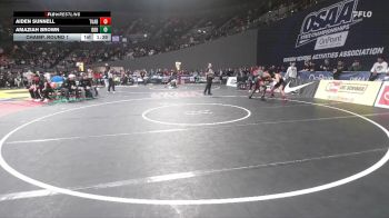 6A Boys 138 lbs Champ. Round 1 - Aiden Sunnell, Tualatin Boys vs Amaziah Brown, David Douglas Boys