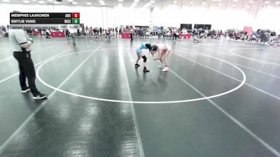 120-125 lbs Champ. Round 1 - Memphis Laakonen, Ashland Wrestling Club vs Emylie Vang, Wisconsin