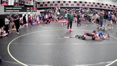 80 lbs Quarterfinal - Holden Carpenter, Legacy Elite Wrestling Club vs Jeremiah Pitter, KC Elite Training Center