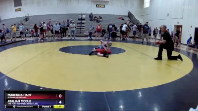 50 lbs Round 2 - Makenna Hart, Alphas Wrestling vs Ataliah McCue, The Fort Hammers Wrestling