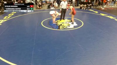 120 lbs Champ. Round 2 - Aubrianna Rapier, Bradley (B.-Bourbonnais) vs Ayelen Higuera, East Aurora