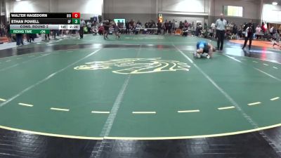 125 lbs Cons. Round 2 - Ethan Powell, Coker University vs Walter Hagedorn, University Of Indianapolis