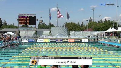 CIF State Championships, Swimming Prelims
