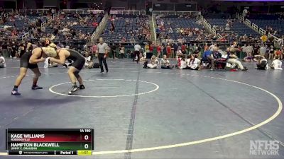 1A 190 lbs Semifinal - Hampton Blackwell, Jimmy C. Draughn vs Kage Williams, Robbinsville