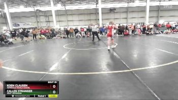 110 lbs Cons. Round 2 - Koen Clausen, Homedale Middle School vs Callen Stranger, West Jefferson