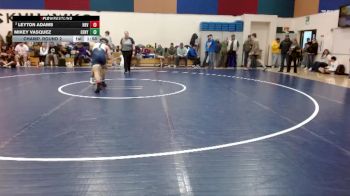 144 lbs Champ. Round 2 - Mikey Vasquez, Century vs Leyton Adams, Hood River Valley