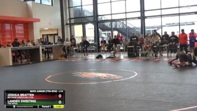 J-5 lbs Semifinal - Landen Sweeting, The Royal vs Joshua Bratten, Big Game Wrestling Club