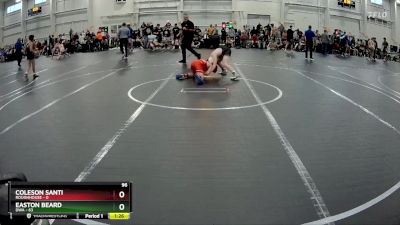 96 lbs Round 6 (10 Team) - Easton Beard, DWA vs Coleson Santi, ROUGHHOUSE