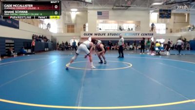 133 lbs Semis & 1st Wrestleback (8 Team) - Shane Schwab, Iowa Central Community College vs Cade McCallister, Clackamas Community College