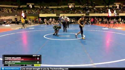 100 lbs Quarterfinal - Kyler Stowers, Flex Wrestling vs Tyson Williams, Dark Knight Wrestling Club