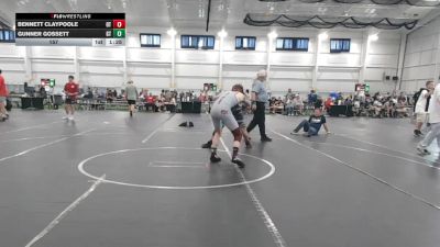 157 lbs Round 5 (6 Team) - Gunner Gossett, Garnett Trained vs Bennett Claypoole, Ohio Titan