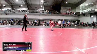 125 lbs Quarterfinal - Alivia Bottoms, Missouri vs Cooper McDonald, Marksmen Wrestling Club