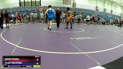 285 lbs 1st Place Match - Justin Powell, IL vs Tyler Meeuwsen, MI