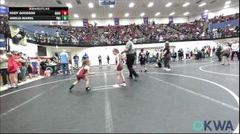 46-49 lbs Consi Of 8 #2 - Kody Goodson, Rough Riders vs Amelia Mairel, Perry Wrestling Academy