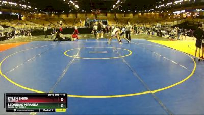 119 lbs Round 5 - Leonidas Miranda, Tampa Bay Tigers vs Kylen Smith, Hillcrest