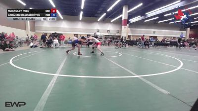 120 lbs Quarterfinal - Macauley Fuld, Crutchmer Wrestling vs Abraham CampaCortes, Panhandle RTC