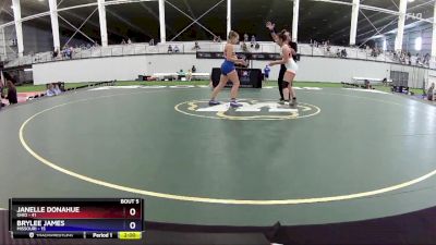 142 lbs Round 3 (4 Team) - Janelle Donahue, Ohio vs Brylee James, Missouri