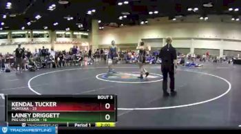 152 lbs Champ Round 1 (16 Team) - Kendal Tucker, Montana vs Lainey Driggett, Peg Leg Legion