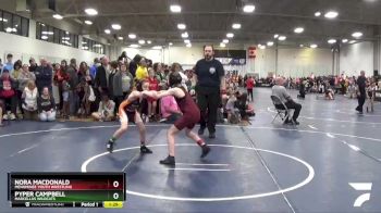 76 lbs Champ. Round 1 - Nora MacDonald, Menominee Youth Wrestling vs Pyper Campbell, Marcellus Wildcats