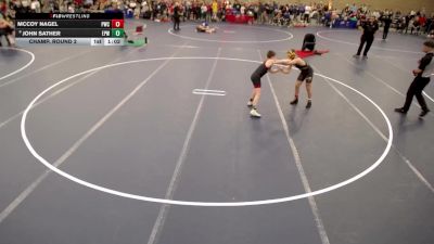 12U - 108 lbs Champ. Round 2 - McCoy Nagel, Perham Wrestling Club vs John Sather, Eden Prairie Wrestling