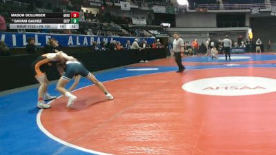 7A 120 lbs Cons. Round 2 - Mason Bollinger, Grissom Hs vs Bayani Galvez, Enterprise HS