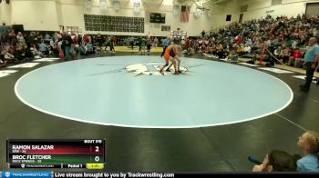 132 lbs 1st Place Match - Ramon Salazar, Erie vs Broc Fletcher, Rock Springs