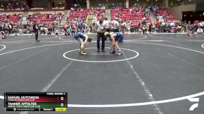 100 lbs Cons. Round 2 - Samuel Hutchison, Chanute Wrestling Club vs Tanner Affolter, Odessa Youth Wrestling Club