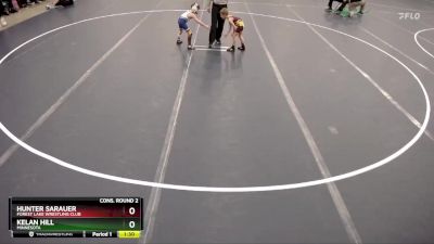 Cons. Round 2 - Hunter Sarauer, Forest Lake Wrestling Club vs Kelan Hill, Minnesota