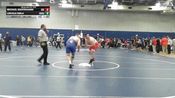 285 lbs Round Of 16 - Michael Mastroianni, Bridgewater vs Lincoln Bibla, Coast Guard