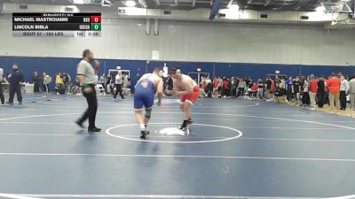 285 lbs Round Of 16 - Michael Mastroianni, Bridgewater vs Lincoln Bibla, Coast Guard