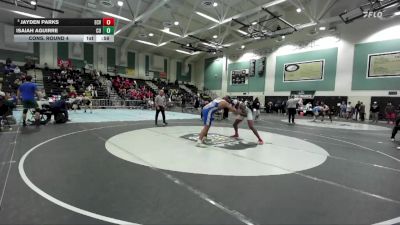 217 lbs Cons. Round 4 - Jayden Parks, El Cajon Valley vs Isaiah Aguirre, Central Union