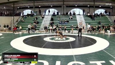 106 lbs Cons. Round 4 - Zebulon Bolden, St. Frances Academy vs Daniel Stefko, St. Mary`s Ryken