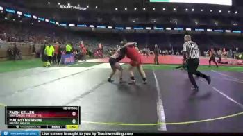 Girls - 255 lbs Semifinal - Madasyn Frisbie, Belding Area HS vs Faith Keller, Whittemore-Prescott HS